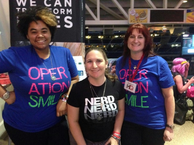 Lovely volunteers at Nerd HQ and the ladies of Operation Smile