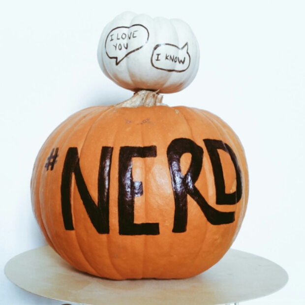 Nerd pumpkin DIY Star Wars image