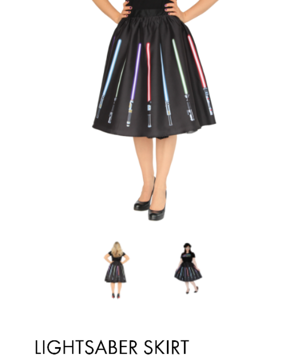 Her Universe Lightsaber Skirt Star Wars Black Friday image