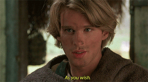 The Princess Bride As you Wish Movie Moment