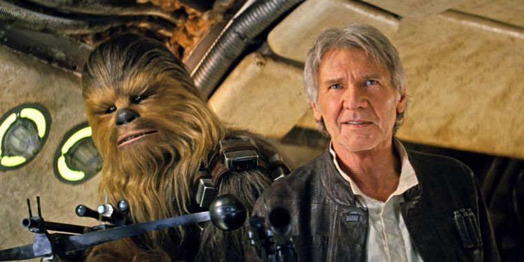 Star Wars The Force Awakens Han Solo and Chewbacca