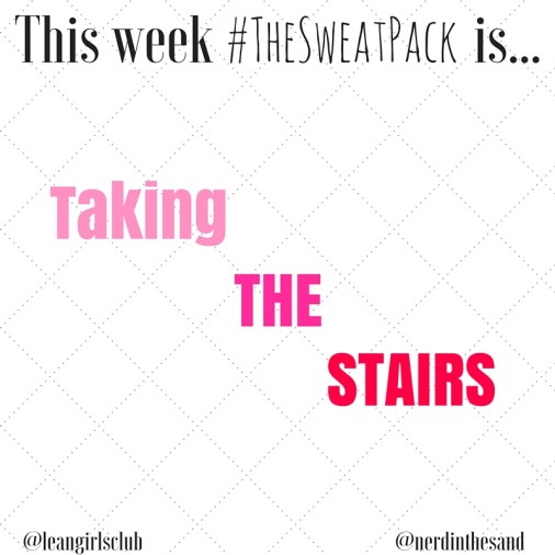 #TheSweatPack taking the stairs Instagram challenge