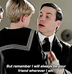 Thomas Barrow and Master George Downton Abbey finale PBS blog post