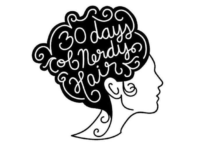 30 Days of Nerdy Hair blog post