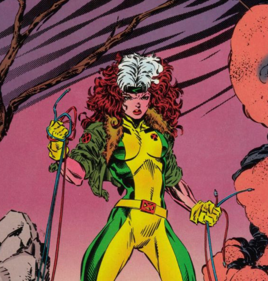 30 Days of Nerdy Hair Day 25 Rogue from X-Men comic books blog post