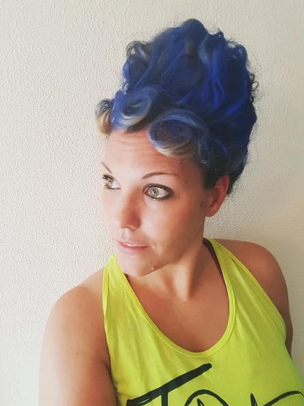 30 Days of Nerdy Hair Day 4 Marge Simpson blue hair blog post
