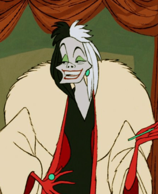30 Days of Nerdy Hair Day 9 Cruela de vil 101 Dalmatians Disney villain hair blog post