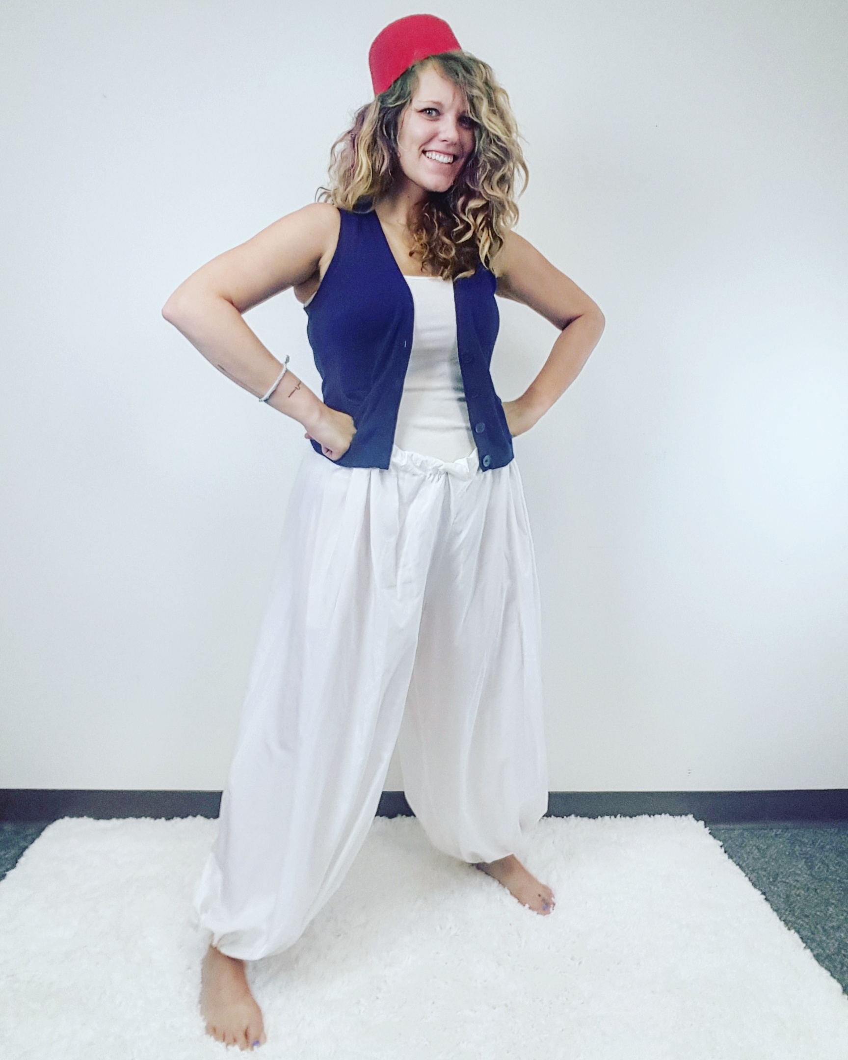 Thrift Store Cosplay Day 14 Aladdin Disney fashion blog post