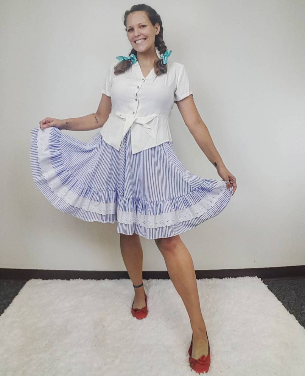 Thrift Store Cosplay Day 17 Dorothy from Wizard of Oz fashion blog post