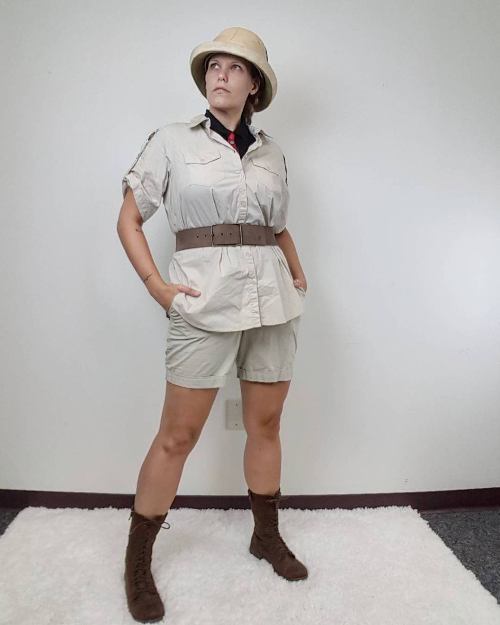 Thrift Store Cosplay Day 18 Van Pelt from Jumanji villain fashion blog post