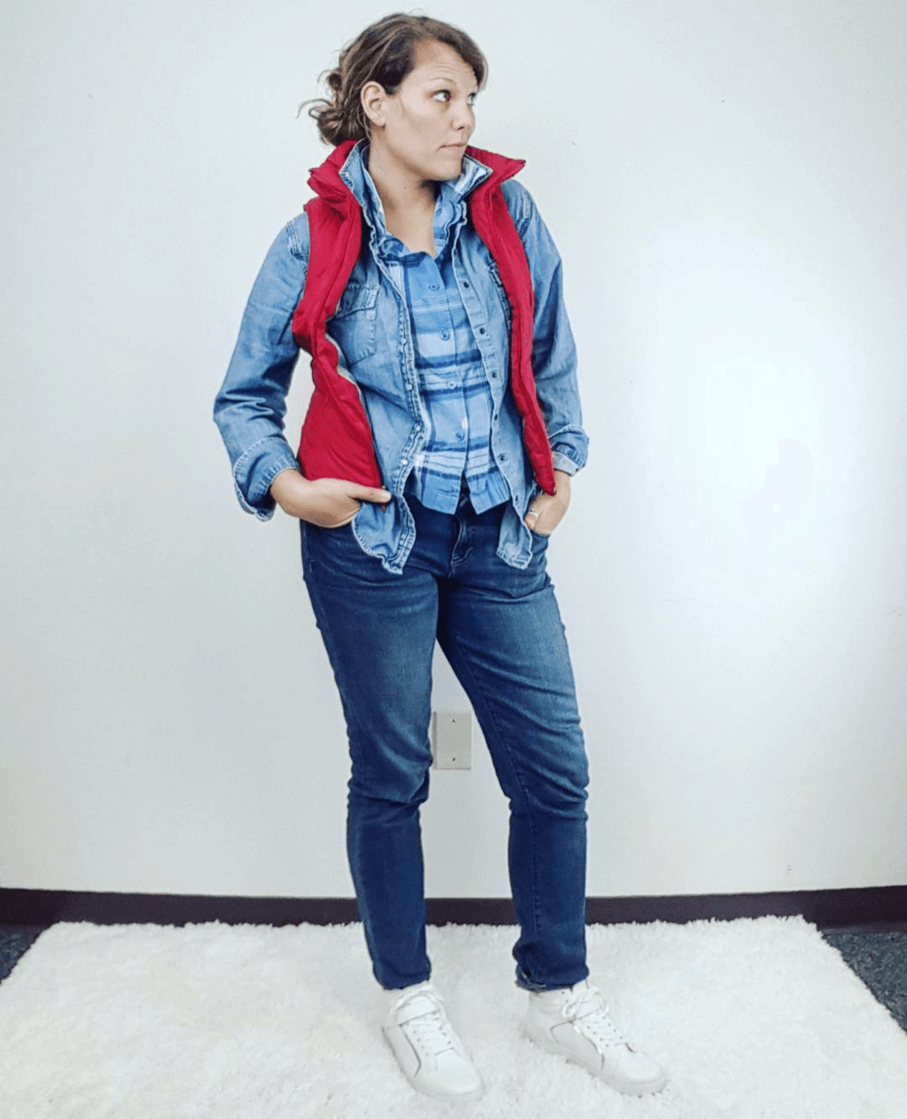 Thrift Store Cosplay Day 25 Marty McFly Back to the Future Michael J. Fox fashion blog post
