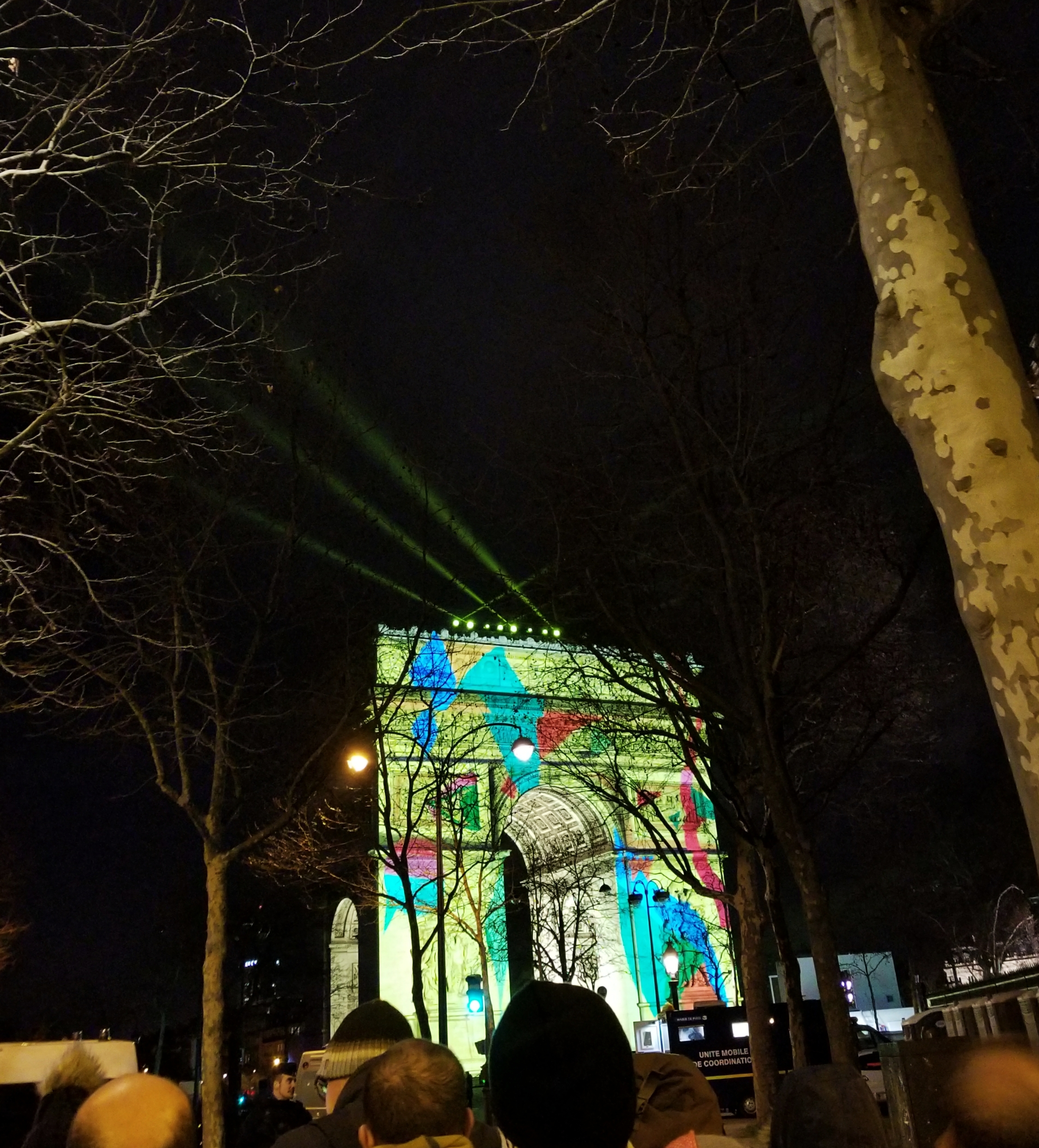 Lizzie does Paris - New Year's Eve Arc du Triomphe