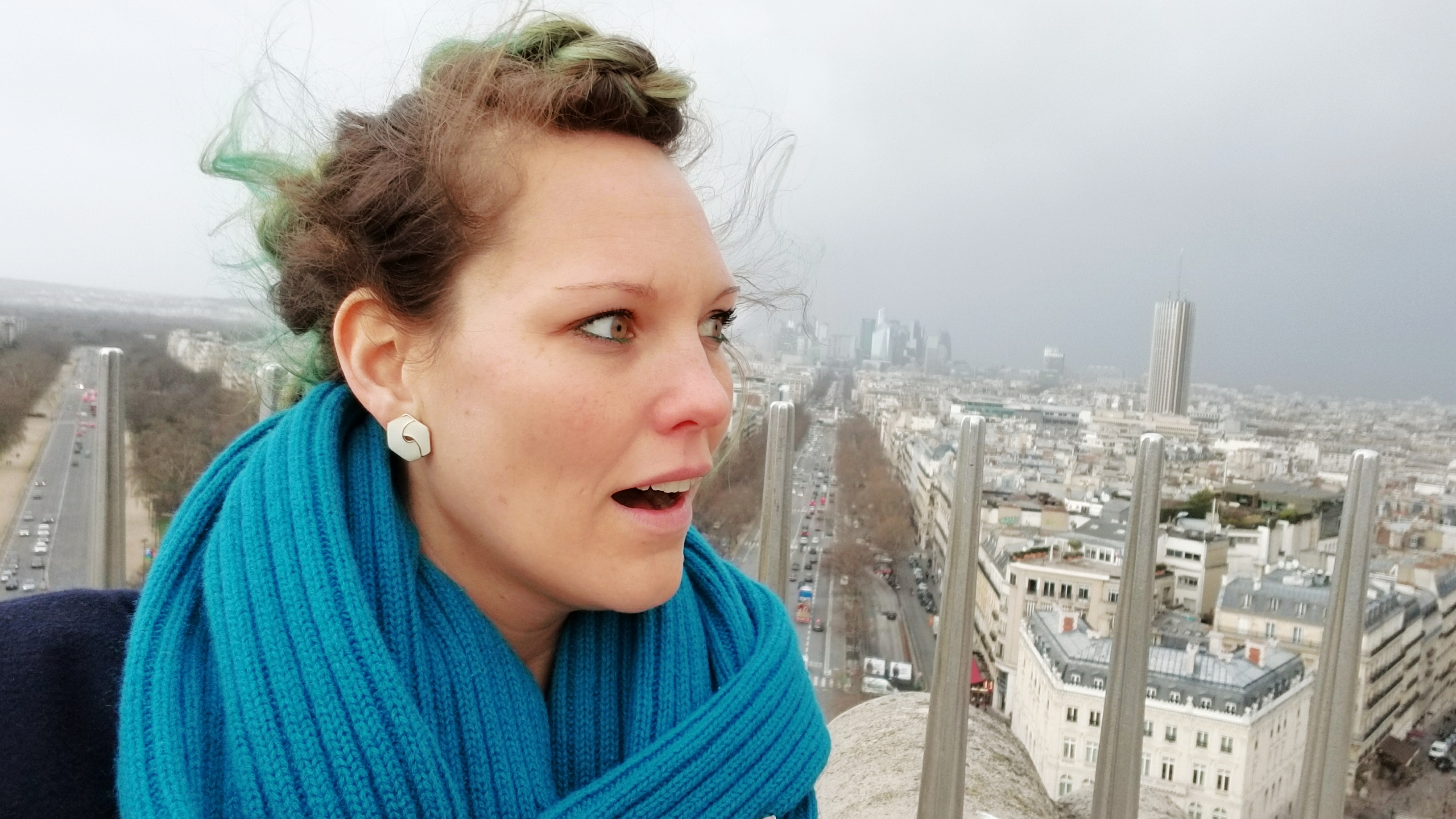 Lizzie does Paris recap blog - on top of the world